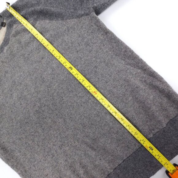 VINCE Wool Cashmere Birdseye Baseball Crewneck Sweater Athleisure Quiet Luxury - Picture 4 of 7